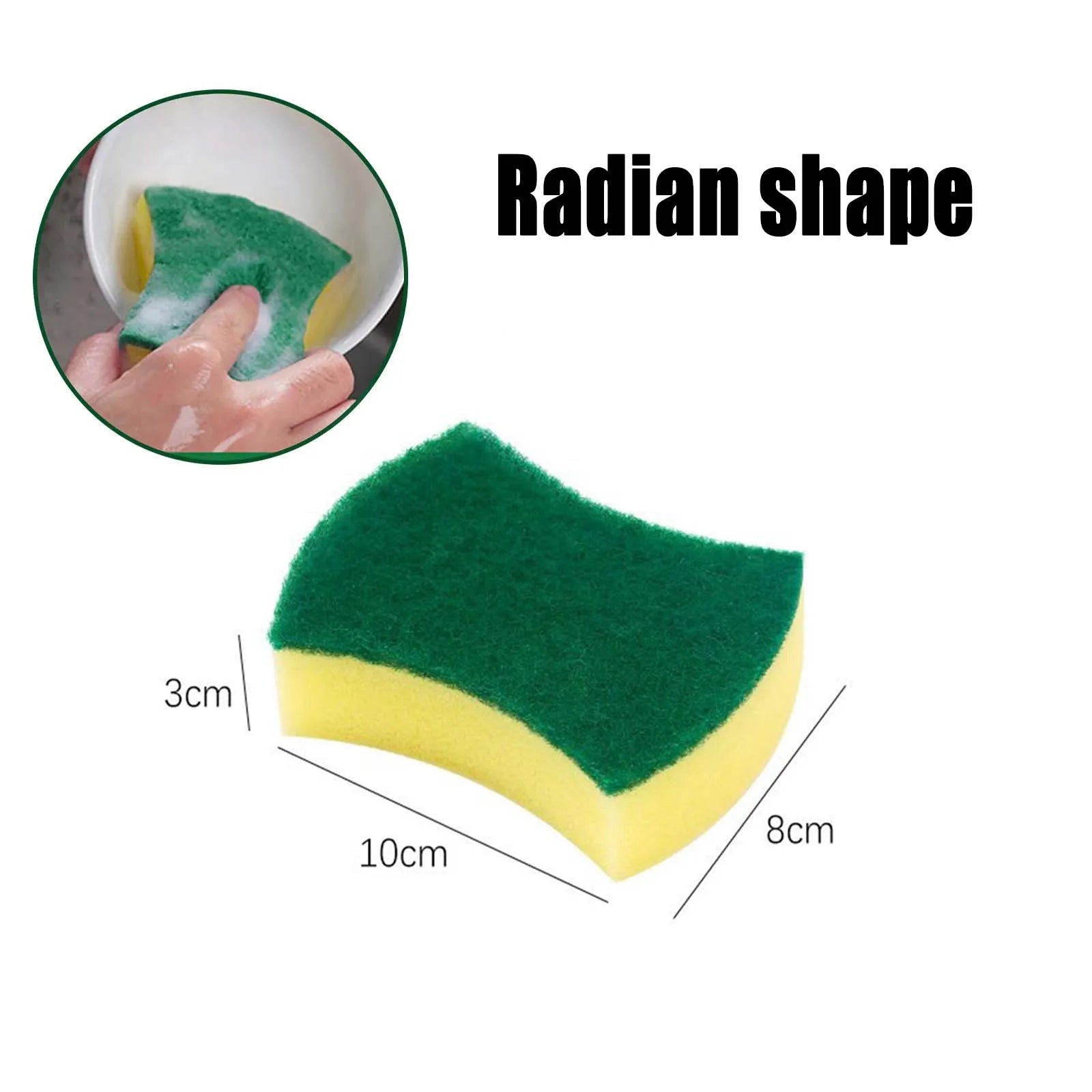 Magic Clean Sponge Highly Absorbent Dish Washing Sponge For Pots Rust  Stains 5