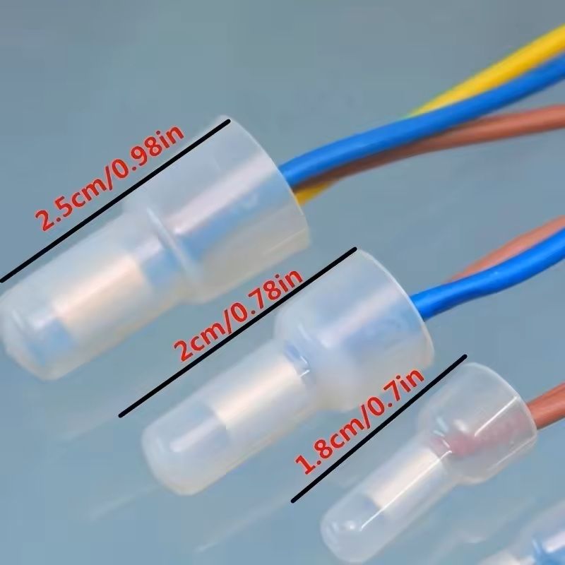 120pcs Closed End Crimp Cap Wire Connectors  AWG 2210 Gauge Terminal Set For Electrical Projects 3
