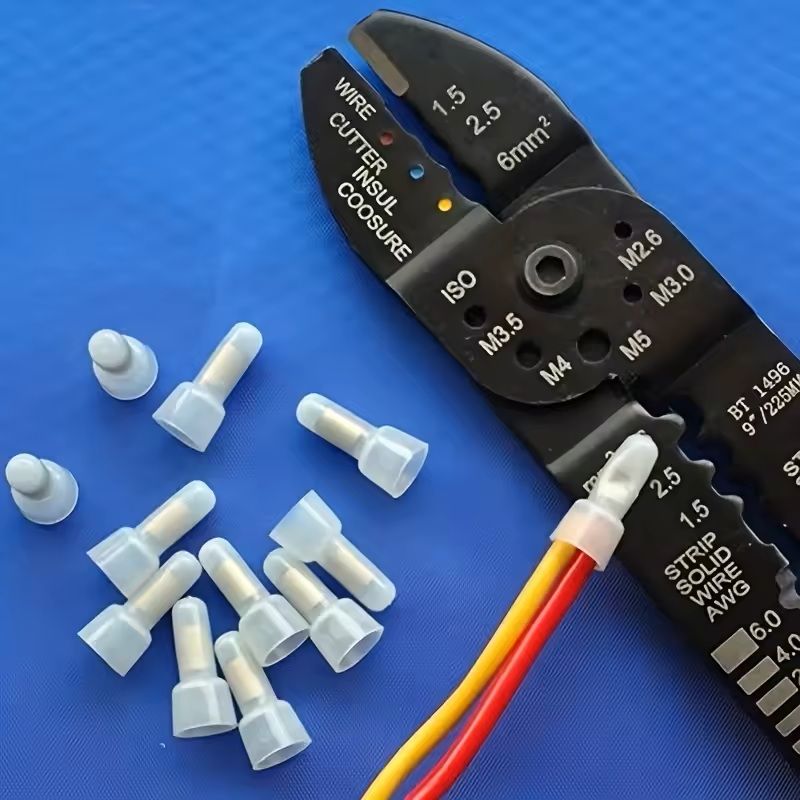 120pcs Closed End Crimp Cap Wire Connectors  AWG 2210 Gauge Terminal Set For Electrical Projects 4