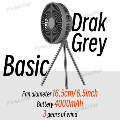 Camping Fan Rechargeable Desktop Portable Circulator Wireless Ceiling Electric Fan With Power Bank  8
