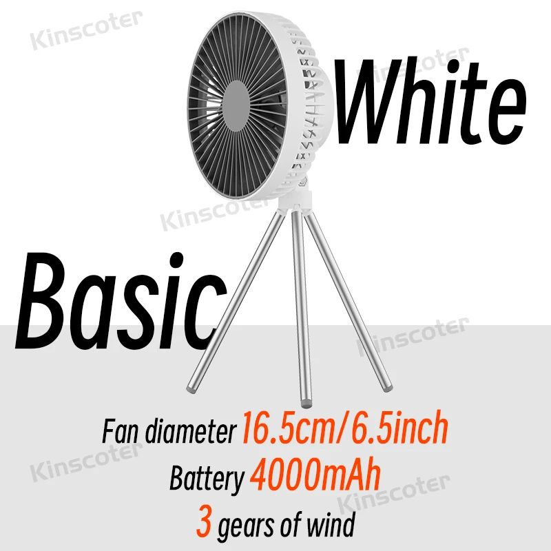 Camping Fan Rechargeable Desktop Portable Circulator Wireless Ceiling Electric Fan With Power Bank  6