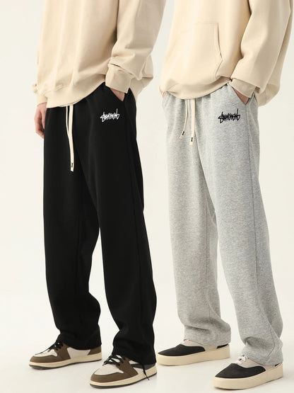 Men Jogging Pants Baggy Outdoor Sweatpants, Neutral, Breathable, Fashion Design Joggers
