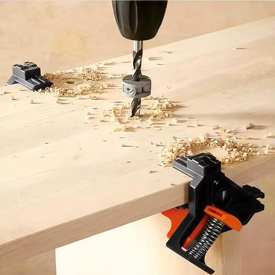 Professional 90 Degree Right Angle Woodworking Clamp For Framing Cabinet And DIY Assembly 1 Or 4 Pa 5