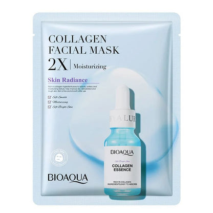 BIOAQUA Centella Collagen Face Mask Moisturizing Refreshing Sheet Masks With Hyaluronic Acid For Fa 6