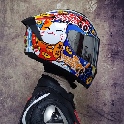 Full Face Racing Helmet Winter Warm Double Visor Motorcycle Helmet For Sports  Commuting 1