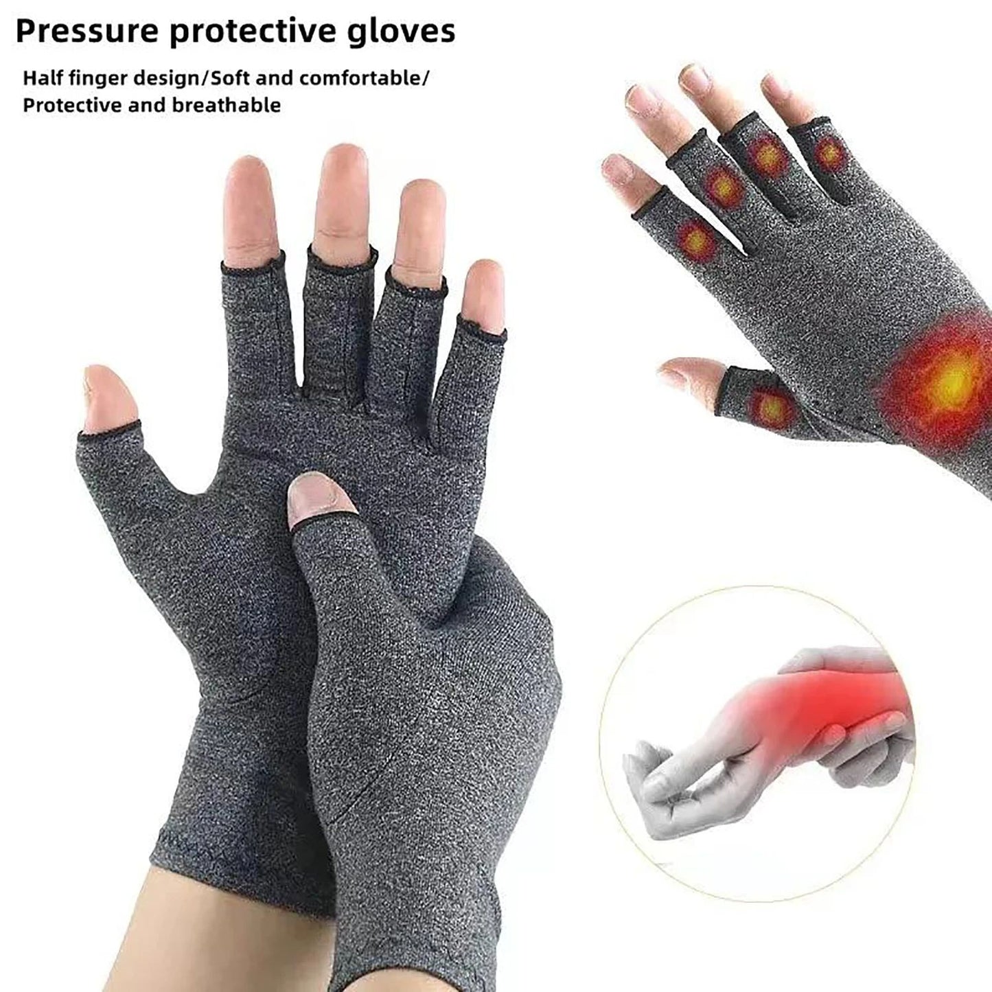 Arthritis Gloves for Joint Pain Relief Cotton Wrist Support Hand Brace for Women Men Therapy Wristband daily Comfort