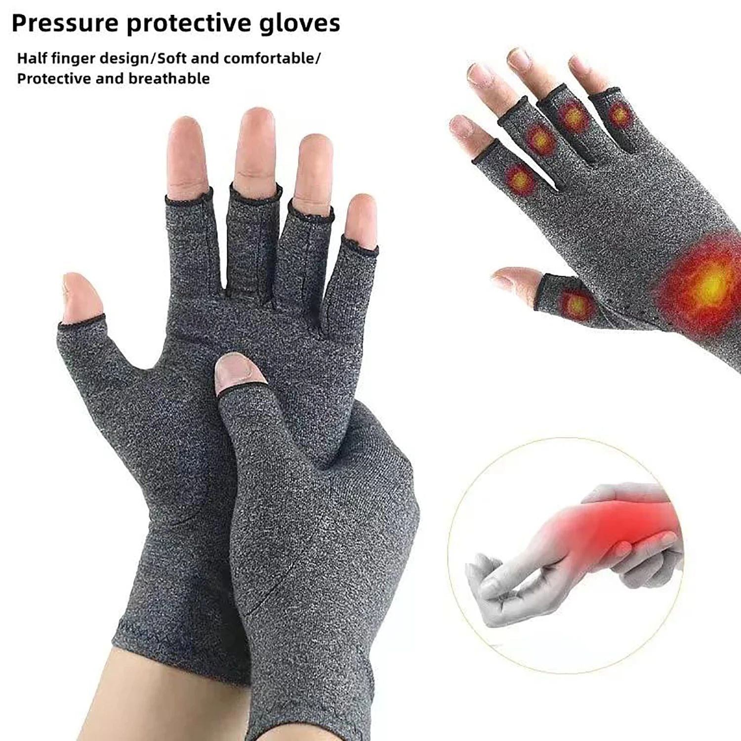 Arthritis Gloves for Joint Pain Relief Cotton Wrist Support Hand Brace for Women Men Therapy Wristband daily Comfort