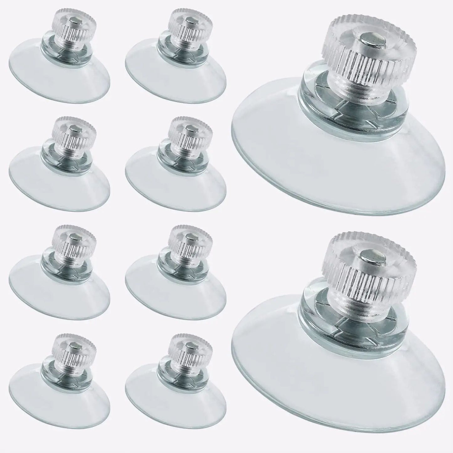 Clear Suction Cups with Screws, Strong Vacuum Suction Cup Holders for Bathroom, Kitchen, Office, Transparent Wall Mount