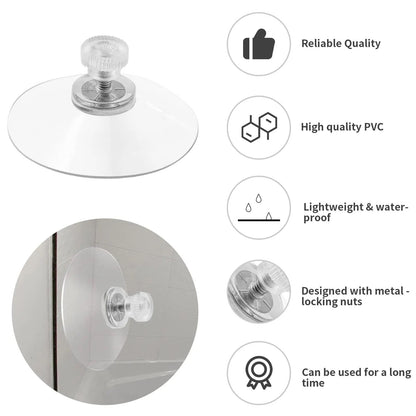 Clear Suction Cups With Screws Strong Vacuum Suction Cup Holders For Bathroom Kitchen Office Transp 2