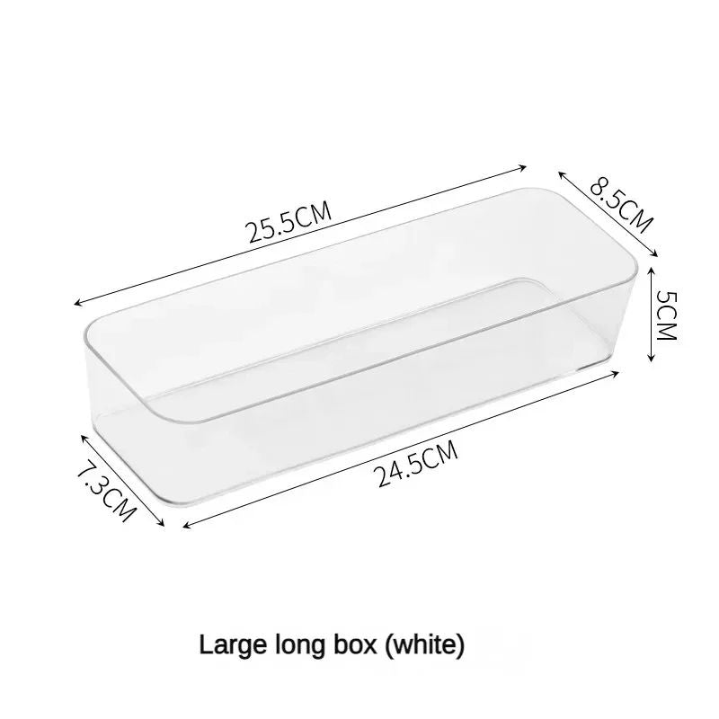 Unlimited Desk Drawer Organizers Set Clear Acrylic Plastic Bathroom Storage Bins Transparent Makeup 8