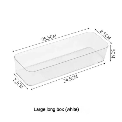 Unlimited Desk Drawer Organizers Set Clear Acrylic Plastic Bathroom Storage Bins Transparent Makeup 8