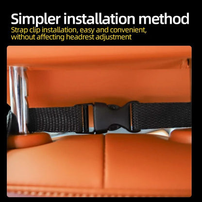 Leather Multifunctional Car Seat Storage Bag Universal Car Trash  Organizer Pouch Suitable For Most 5