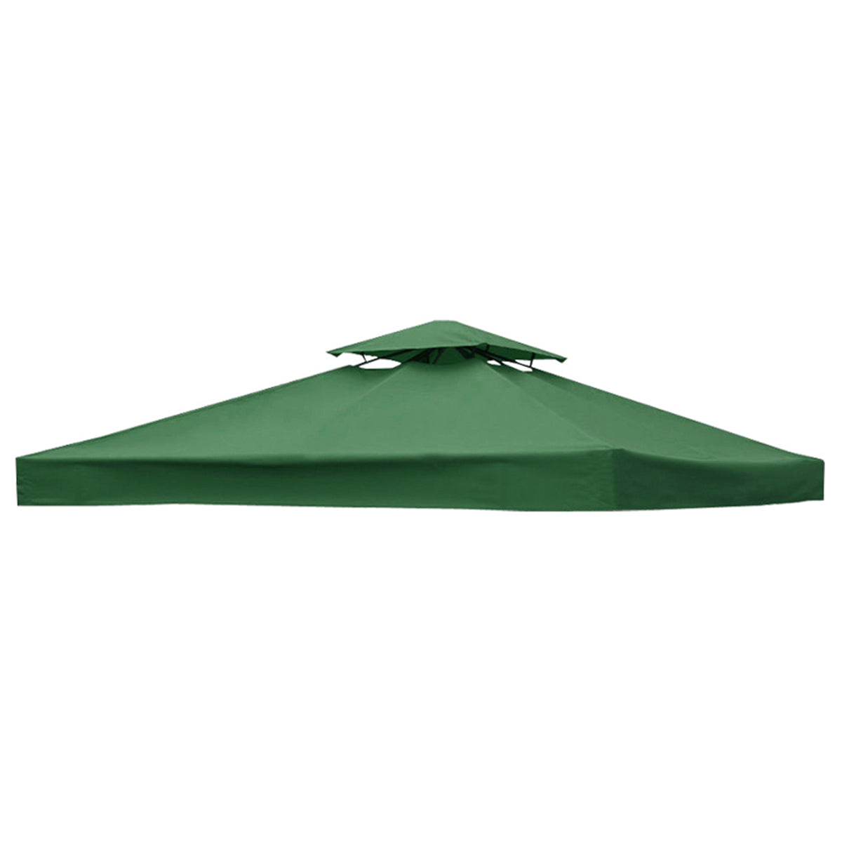 Garden Gazebo Top Cover Canopy, Replacement Top Canopy Cover with Double Tier Outdoor Patio Sunshade Tent Roof Top