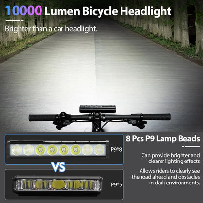 Waterproof NEWBOLER Lumen Bike Light USB Charging Bicycle Headlight For MTB  Road Cycling Front Lam 2