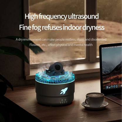 Cannon Aromatherapy Diffuser Jellyfish Spray Air Humidifier 7 Color LED Night Light Essential Oil D 2