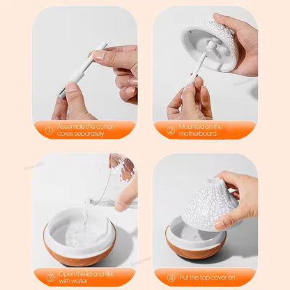 300ml Volcano Air Humidifier USB Mist Diffuser With LED Light For Home And Office 1