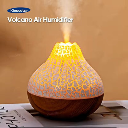300ml Volcano Air Humidifier USB Mist Diffuser with LED Light for Home and Office