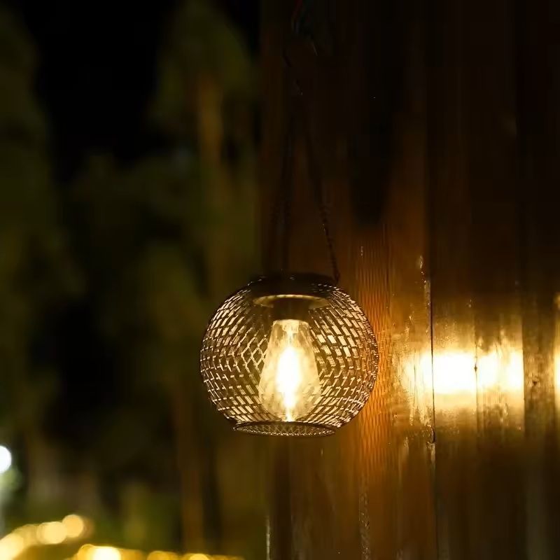 Outdoor Solar Hanging Lantern Waterproof Decorative Light For Garden Yard Or Patio 1