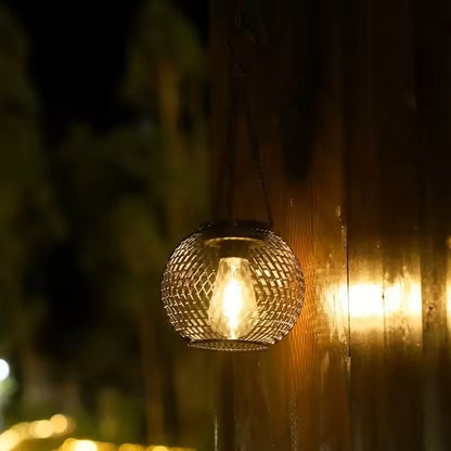 Outdoor Solar Hanging Lantern Waterproof Decorative Light For Garden Yard Or Patio 1