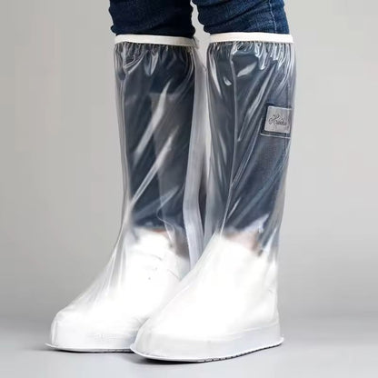 High Tube Waterproof Shoe Covers With Thick Sole For Men And Women Anti Slip Rain Boot Protectors 4