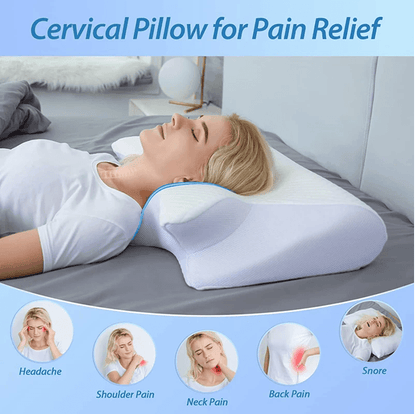 OrthoEase Memory Foam Cervical Pillow  2in1 Contour Neck Pillow For Pain Relief  Spinal Alignment 5