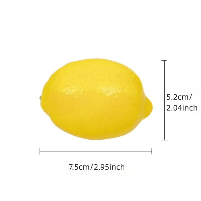 Realistic Artificial Lemons  20pcs Faux Yellow Fruit For Home  Event Decor 2