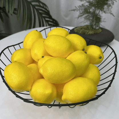 Realistic Artificial Lemons  20pcs Faux Yellow Fruit For Home  Event Decor 3