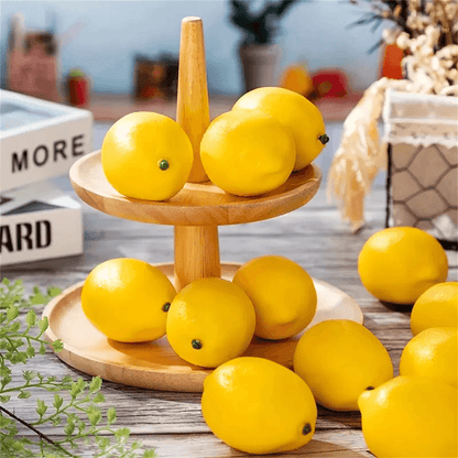 Realistic Artificial Lemons  20pcs Faux Yellow Fruit For Home  Event Decor 4