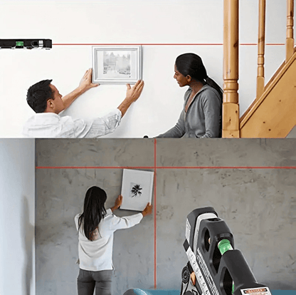 Multipurpose Laser Level Tool  Cross Line Level With 8Foot Measuring Tape For DIY  Home Projects 8