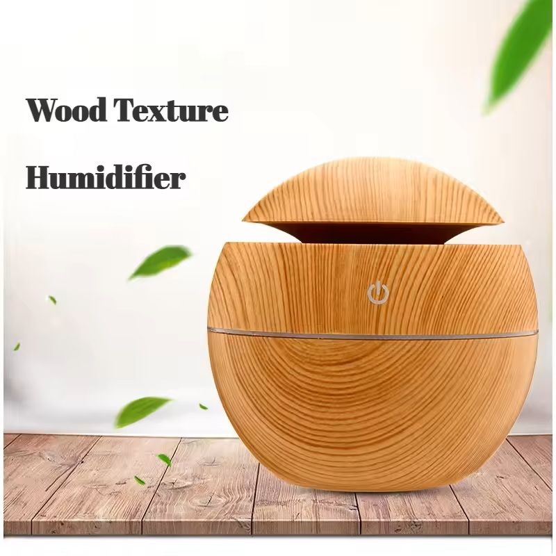 USB Mini Wood Grain Aroma Diffuser and Air Purifier