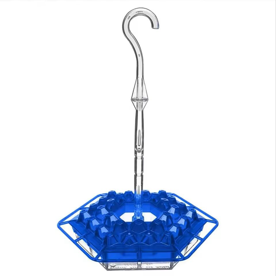 Hexagonal Hanging Bird Feeder With Hook For Garden 1