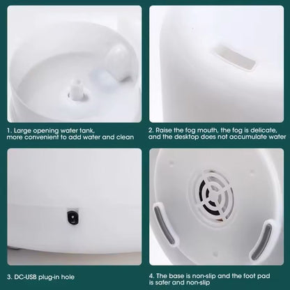 Mini USB Humidifier And Essential Oil Diffuser With Night Light 5