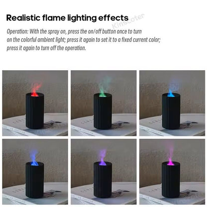 Car Flame Diffuser And Essential Oil Air Purifier With LED Light 2