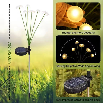Solar Mushroom Garden Lights With Dual Mode LED For Outdoor Decor 6