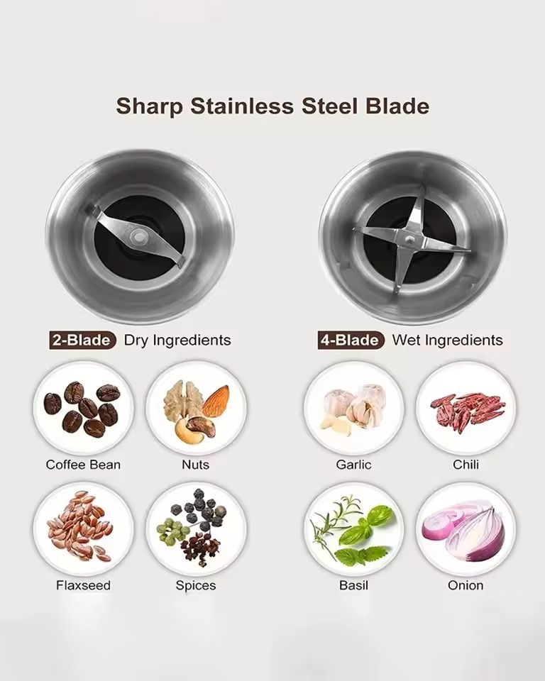 High Power Coffee Grinder With Detachable Grinding Cups For Kitchen Use 4