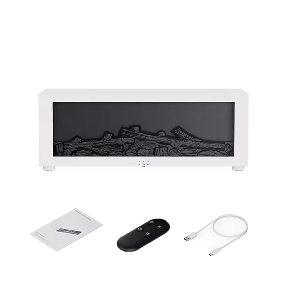 Flame LED Aroma Humidifier With Remote Control For Home Use 2