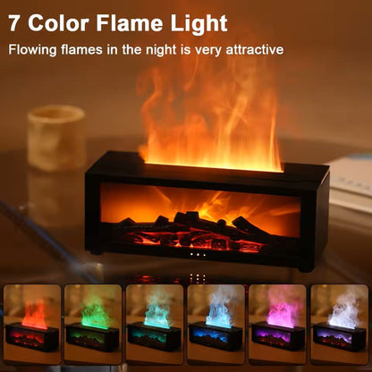 Flame LED Aroma Humidifier With Remote Control For Home Use 7