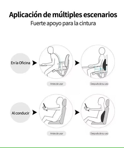Memory Foam Lumbar Support Cushion For Car Office And Gaming Chairs 7