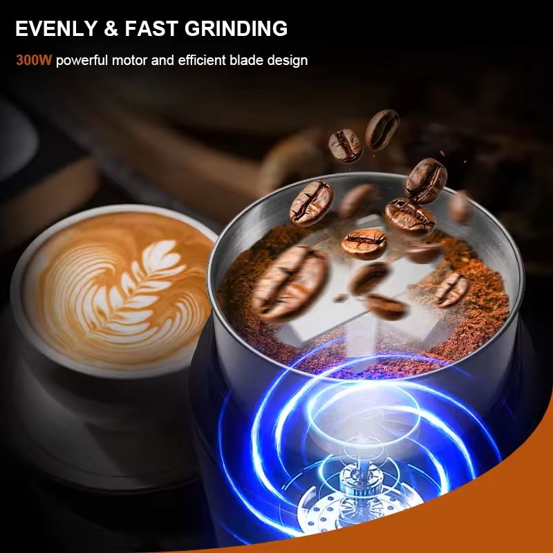 Professional Coffee Grinder With Removable Stainless Steel Cup For Kitchen Use 3