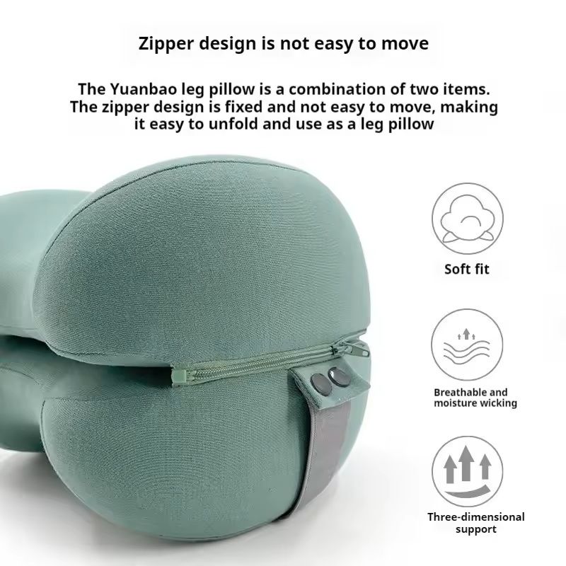 Cooling Memory Foam Leg Pillow For Sciatica And Spine Alignment 2