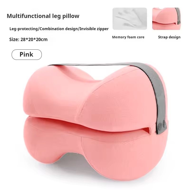 Cooling Memory Foam Leg Pillow For Sciatica And Spine Alignment 8