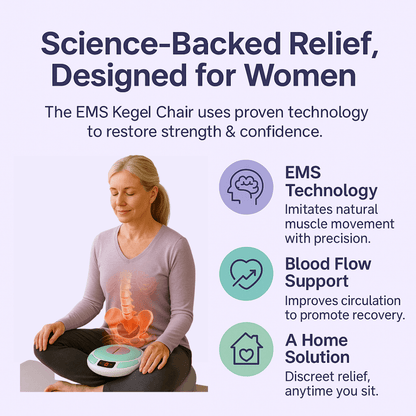 EMS Kegel Chair, Pelvic Floor Muscle Stimulation Machine for Incontinence Treatment & Postpartum Repair