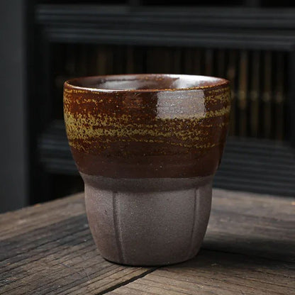 Retro Japanese Rough Pottery Espresso  Kung Fu Tea Cup Ceramic Water Cup For Home  Office 5