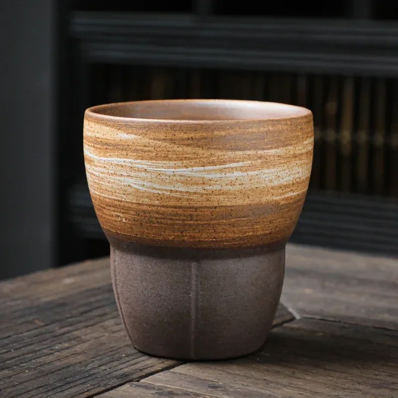 Retro Japanese Rough Pottery Espresso  Kung Fu Tea Cup Ceramic Water Cup For Home  Office 7