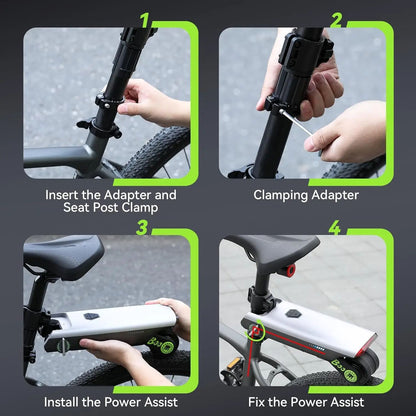 Electric Bike Conversion Kit 31 Miles Range Pedal Assist For Road Bike Mountain Bike Chargeable Bat 1