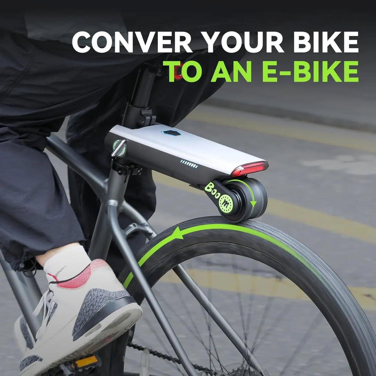 Electric Bike Conversion Kit 31 Miles Range Pedal Assist For Road Bike Mountain Bike Chargeable Bat 4