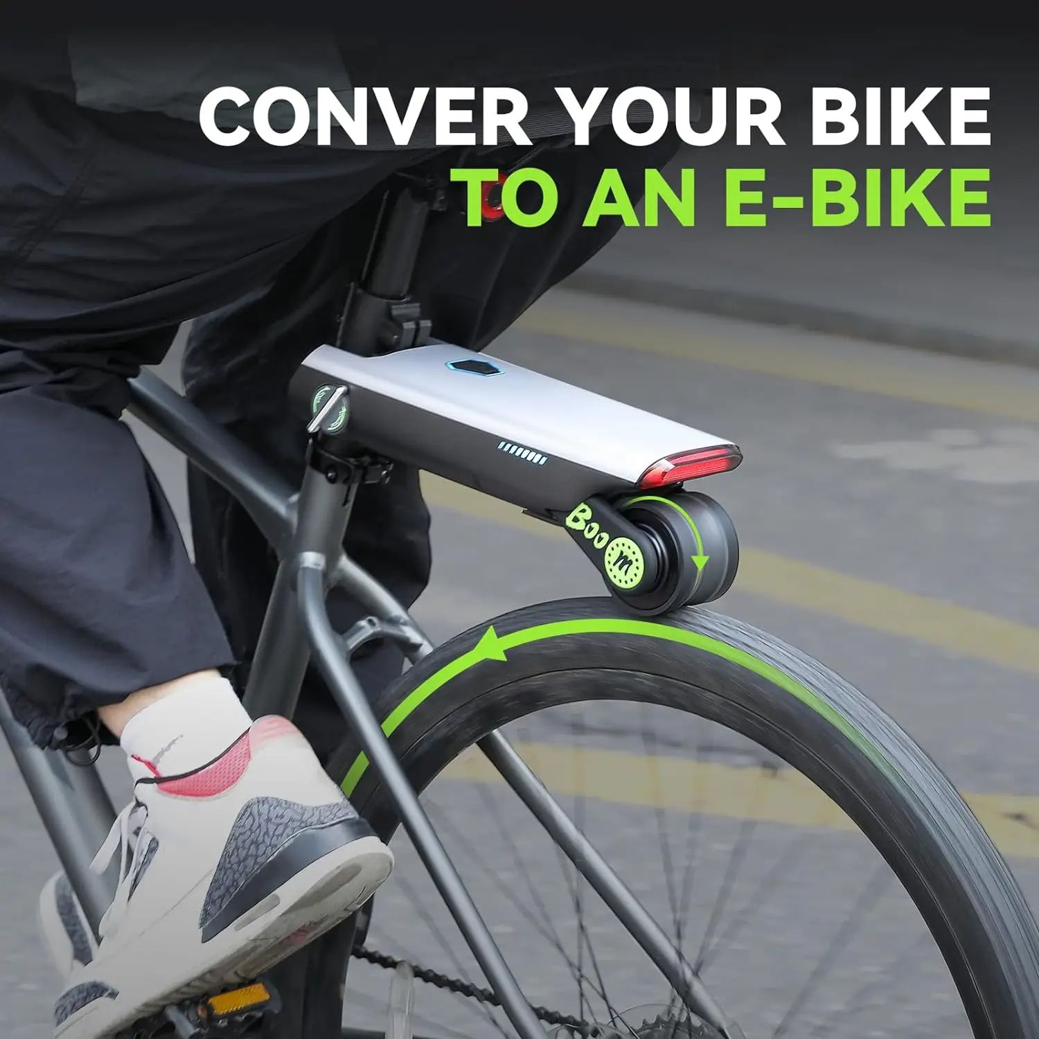 Electric Bike Conversion Kit 31 Miles Range Pedal Assist For Road Bike Mountain Bike Chargeable Bat 4