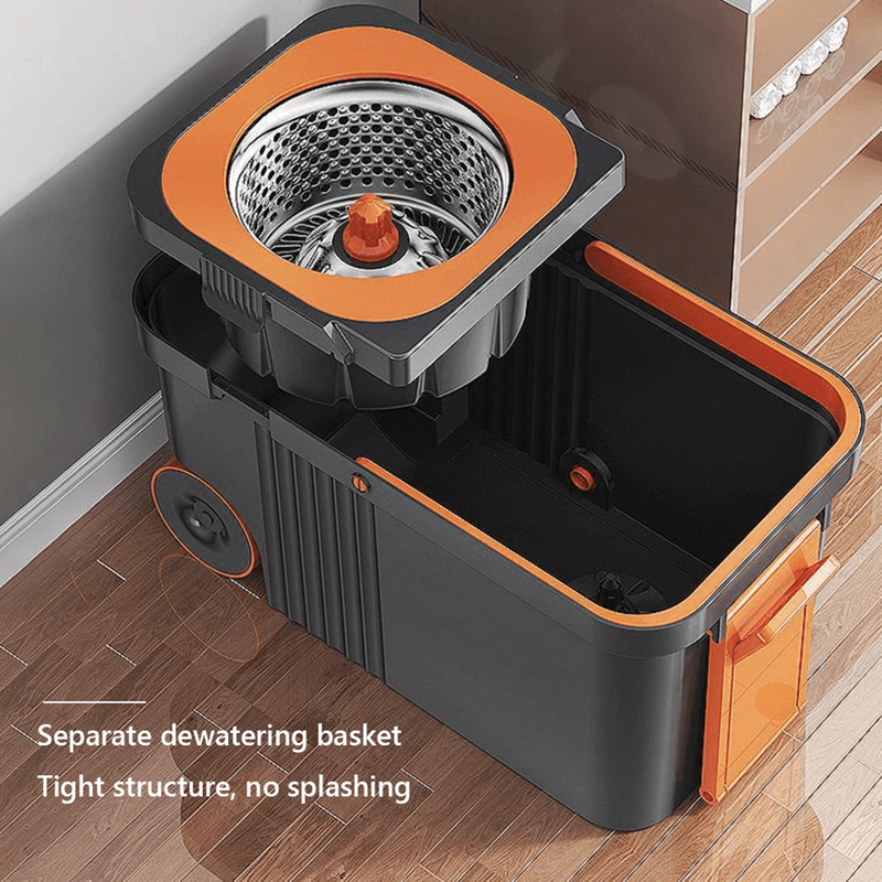 Automatic Spin Mop And Bucket Set 360 Degree Self Wringing Floor Mop With Built In Dehydration Syst 3