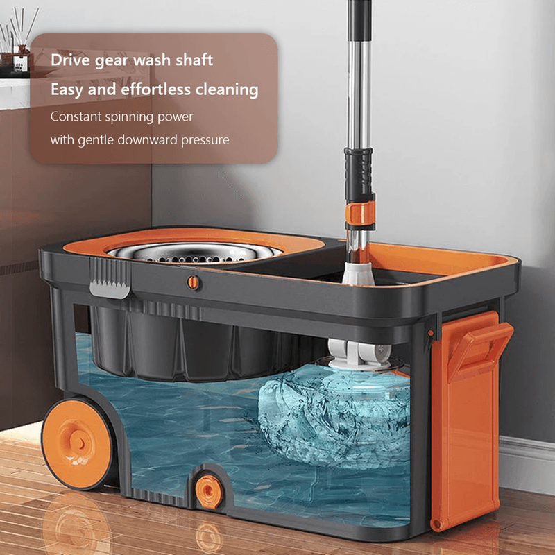 Automatic Spin Mop And Bucket Set 360 Degree Self Wringing Floor Mop With Built In Dehydration Syst 5