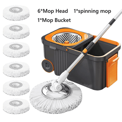 Automatic Spin Mop And Bucket Set 360 Degree Self Wringing Floor Mop With Built In Dehydration Syst 10